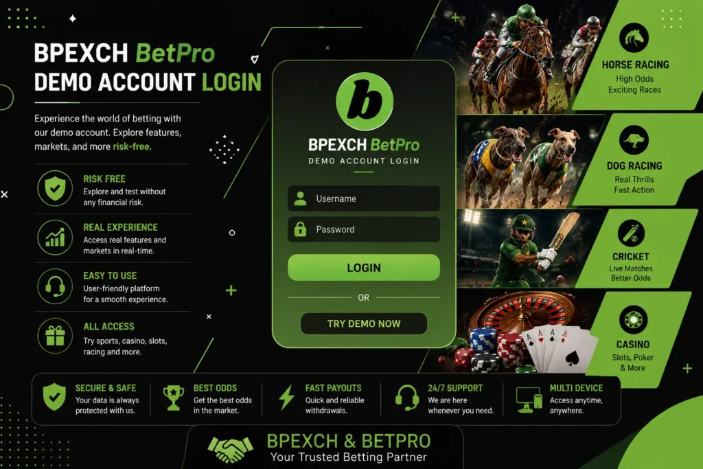 BPEXCH BetPro Demo Account Login