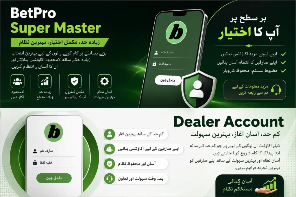 BetPro Super Master Account