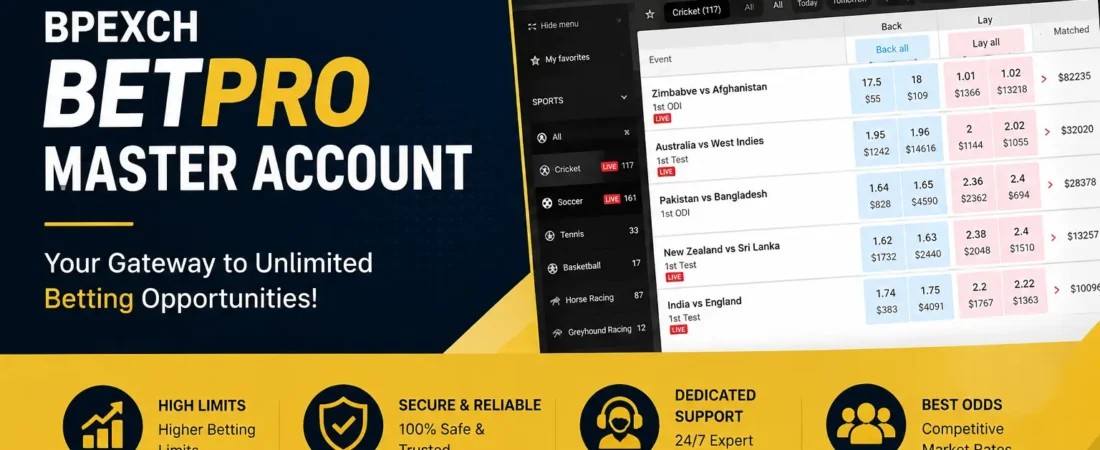 Master Account BetPro BPEXCH – Bookie Account