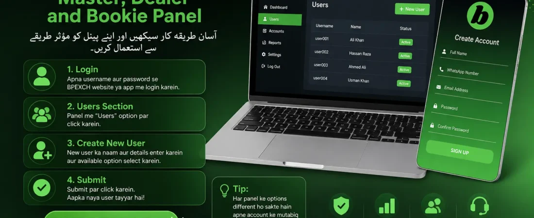 How to Use BPEXCH Master, Dealer and Bookie Panel